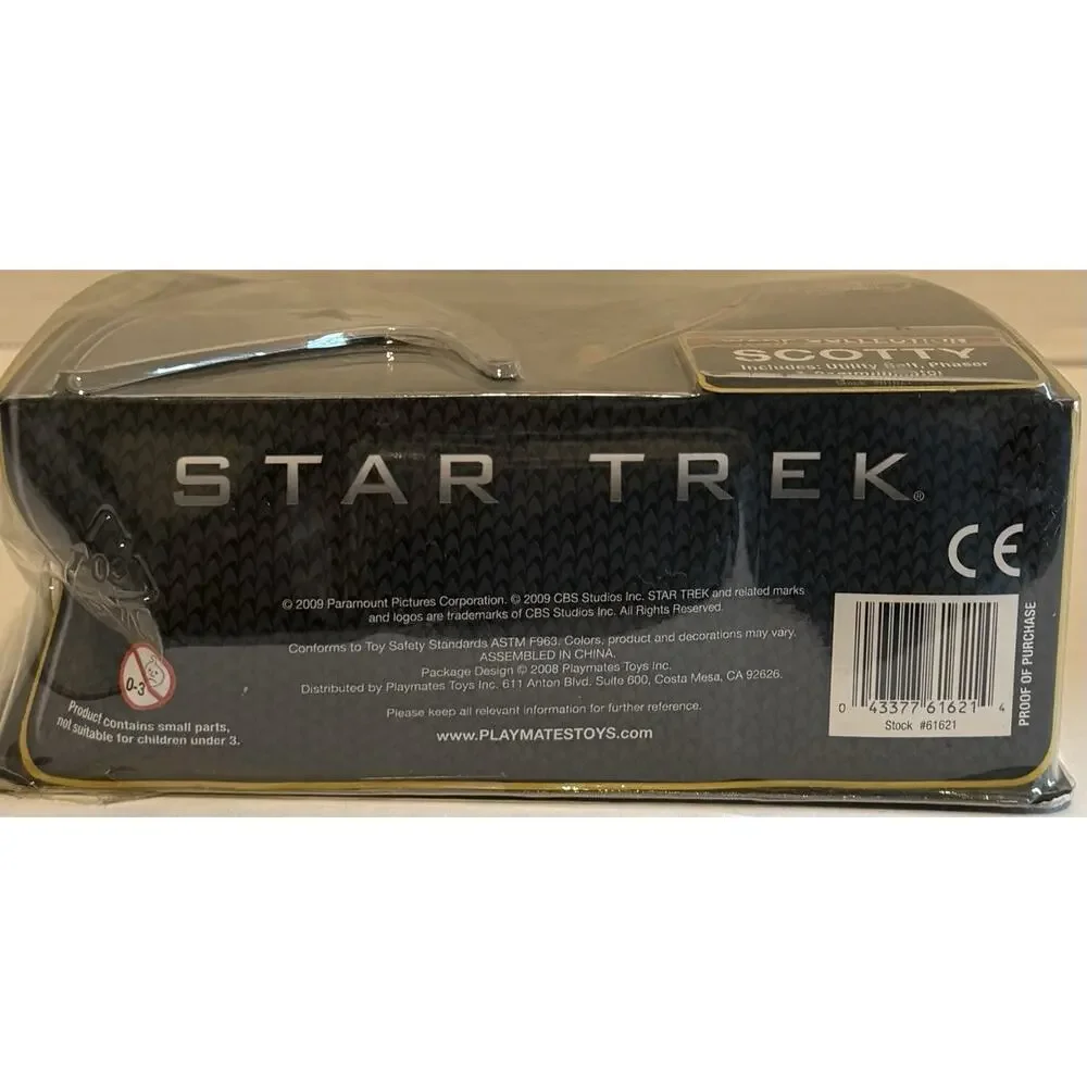 2009 Playmates Star Trek Warp Collection Scotty Action Figure & Accessories NOS